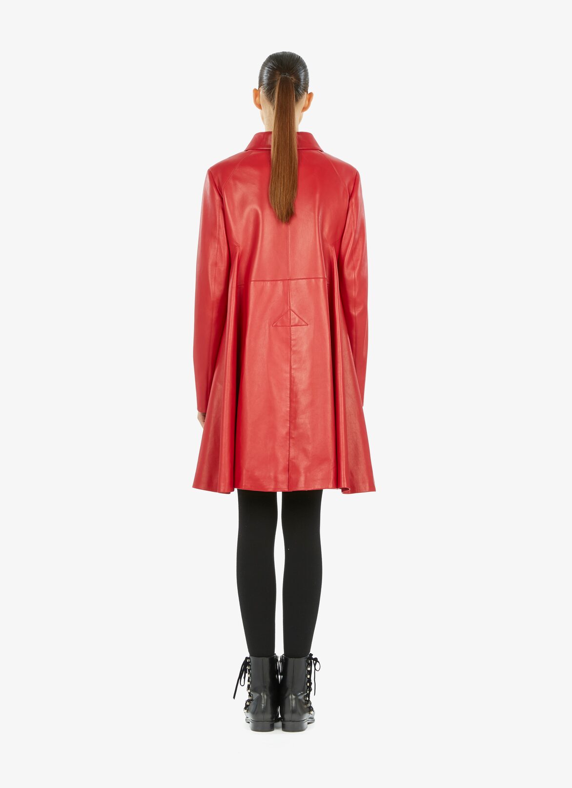 Leather Coat ALAÏA RED LEATHER COAT